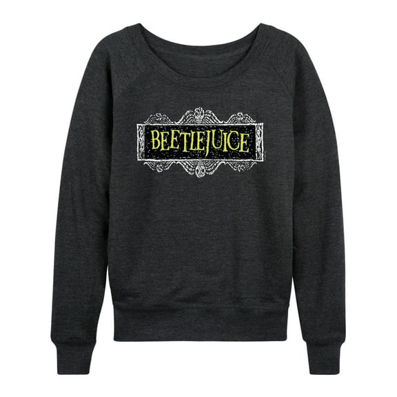 Beetlejuice - Beetlejuice Logo - Women's Lightweight French Terry Long Sleeve Shirt