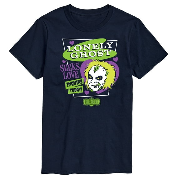 Beetlejuice Beetlejuice - Lonely Ghost - Men's Short Sleeve T-Shirt