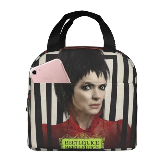 Beetlejuice Beetlejuice Lunch Bag, Insulated Lunch Box Large Capacity Reusable Insulated Cooler Lunch Totes Bag For Work Office School Camping Travel Picnic