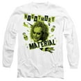 thumbnail image 1 of Beetlejuice Beetlejuice Nightmare Material Unisex Adult Long-Sleeve T Shirt, White, Medium, 1 of 4