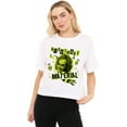thumbnail image 1 of Beetlejuice Beetlejuice Nightmare Material Women's Boxy Cropped T-Shirt Casual Graphic Tee, 1 of 4