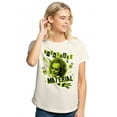thumbnail image 1 of Beetlejuice Beetlejuice Nightmare Material Women's Graphic T-Shirt Rolled Sleeve Tee, 1 of 4