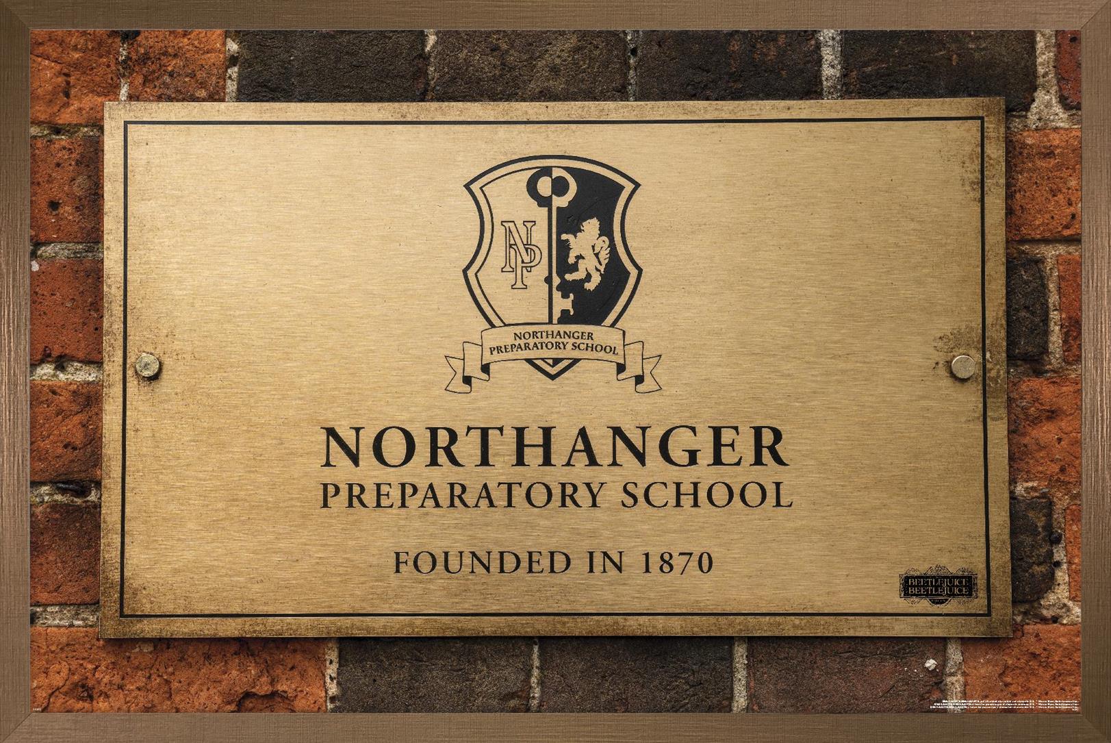 Beetlejuice Beetlejuice Northanger Preparatory School Wall Poster, 14