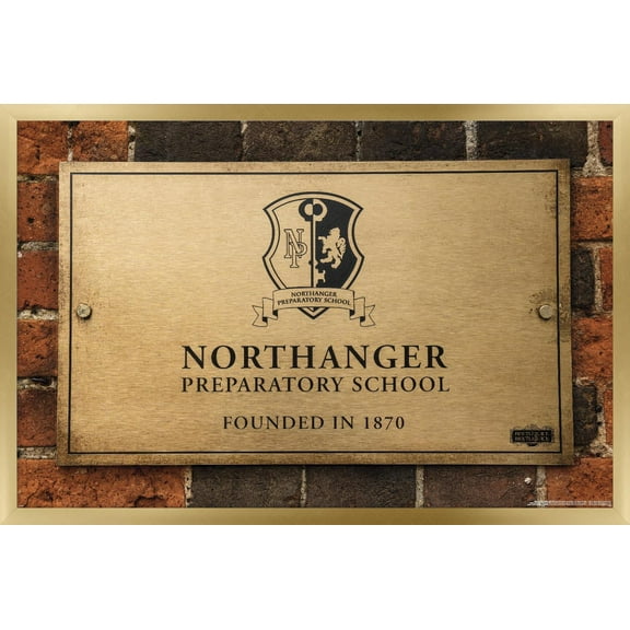Beetlejuice Beetlejuice - Northanger Preparatory School Wall Poster, 22.375" x 34" Framed