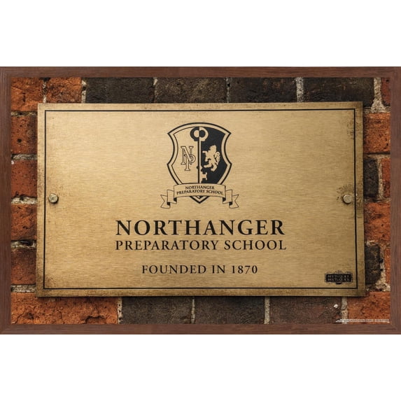 Beetlejuice Beetlejuice - Northanger Preparatory School Wall Poster, 22.375" x 34" Framed