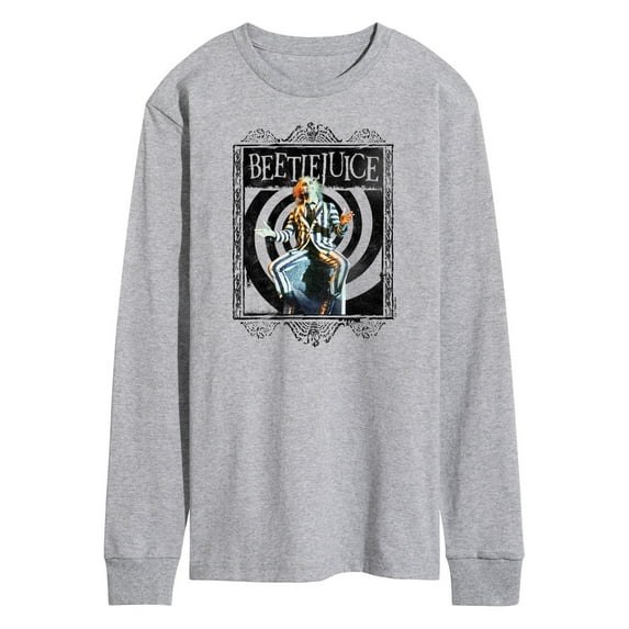 Beetlejuice - Beetlejuice On Grave - Men's Long Sleeve T-Shirt