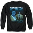thumbnail image 1 of Beetlejuice Beetlejuice Shrinkers Homage Unisex Adult Crewneck Sweatshirt, Black, Large, 1 of 4