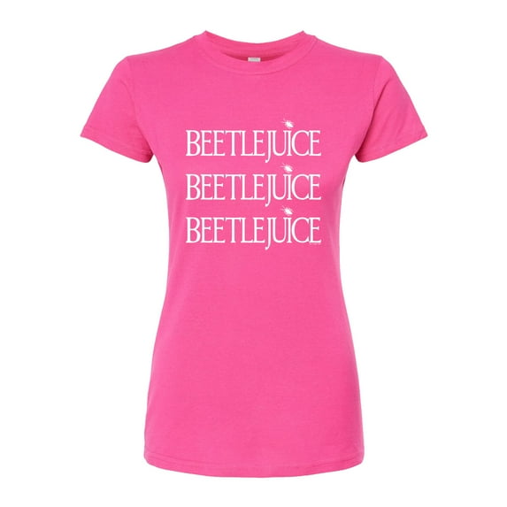 Beetlejuice - Beetlejuice Stacked - Juniors Fitted Graphic T-Shirt