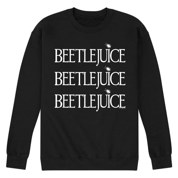 Beetlejuice - Beetlejuice Stacked - Men's Crew Neck Fleece Pullover