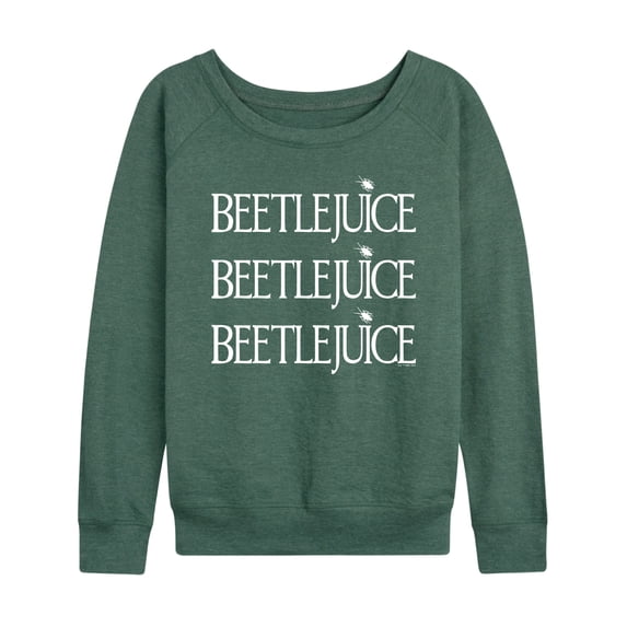 Beetlejuice - Beetlejuice Stacked - Women's Lightweight French Terry Long Sleeve Shirt