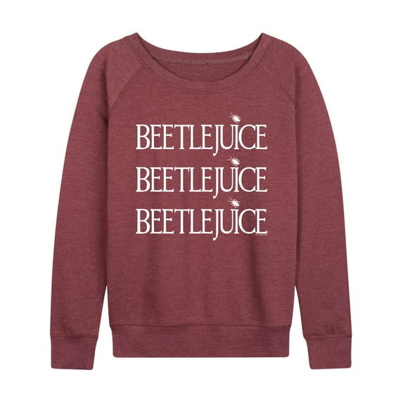 Beetlejuice - Beetlejuice Stacked - Women's Lightweight French Terry Long Sleeve Shirt