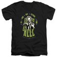 thumbnail image 1 of Beetlejuice Beetlejuice Stepdad From Hell Unisex Adult V-Neck T Shirt (2X-Large) Black, 1 of 4
