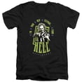 thumbnail image 1 of Beetlejuice Beetlejuice Stepdad From Hell Unisex Adult V-Neck T Shirt (Large) Black, 1 of 4