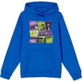 thumbnail image 1 of Beetlejuice Beetlejuice Valentine Card Collage Adult Blue Long Sleeve Hoodie-3XL, 1 of 4