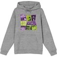 thumbnail image 1 of Beetlejuice Beetlejuice Valentine Card Collage Adult Heather Gray Long Sleeve Hoodie-Small, 1 of 2