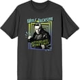 thumbnail image 1 of Beetlejuice Beetlejuice Wolf Jackson Afterlife Charcoal Men's Crew Neck Short Sleeve Tee-Large, 1 of 6