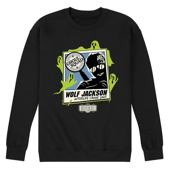 Beetlejuice Beetlejuice - Wolf Jackson Pic - Men's Crew Fleece Sweatshirt
