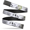 thumbnail image 1 of Adjustable Belt, Clamp Buckle, Cut-to-Fit, Beetlejuice Chibi Pose and Sandworm Collage White Gray, 1 of 3