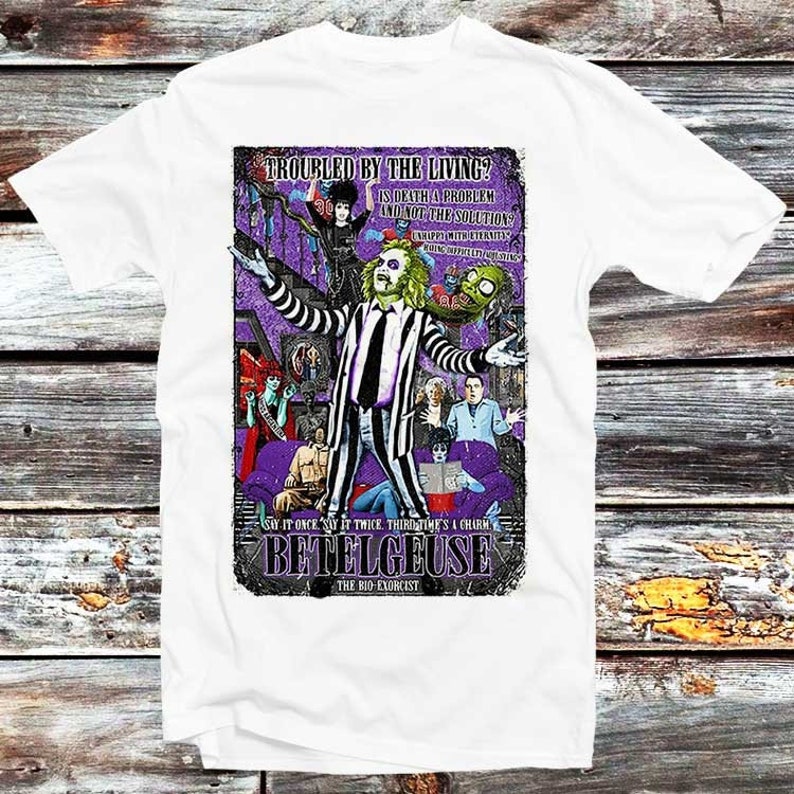 BEETLEJUICE Officially Licensed "The Afterlife's Leading Bio-Exorcist" Sweatshirt (Black, Small) 1 thumbnail image