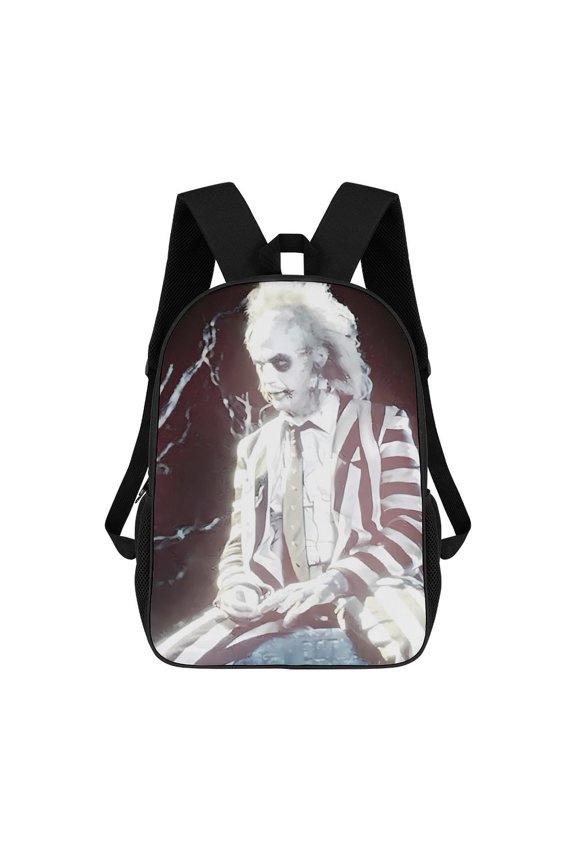 Beetlejuice Betelgeuse Backpack Middle Bookbag Laptop Lightweight Durable Bookbag Travel Back Pack for Women Men Teens 17 Inches