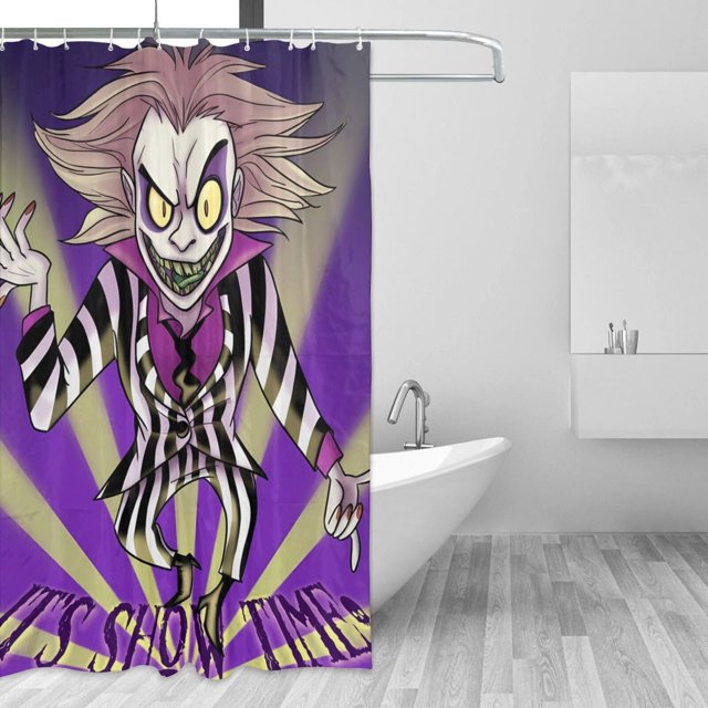 Beetlejuice Betelgeuse Shower Curtain Bathroom Shower Curtains Quick