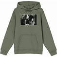 thumbnail image 1 of Beetlejuice Black & White Wedding Screenshot Adult Olive Long Sleeve Hoodie-XXL, 1 of 7