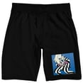thumbnail image 1 of Beetlejuice Blue Character Square Men's Black Sleep Pajama Shorts
-Small, 1 of 5