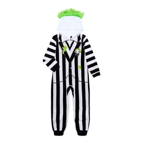 Beetlejuice Boys Union Suit Pajama, Sizes 4-12