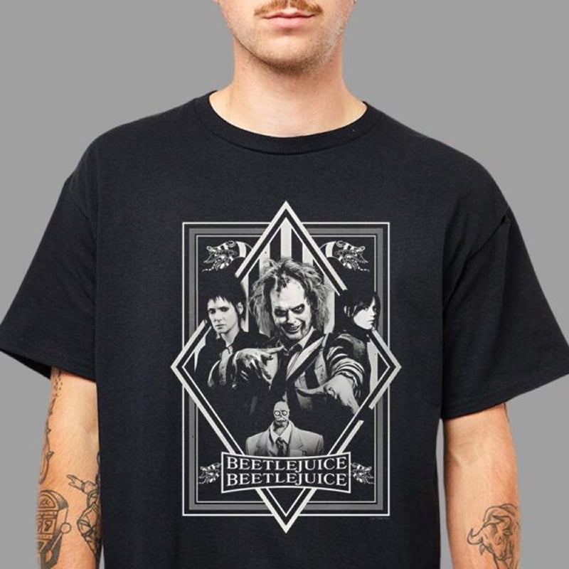Beetlejuice Brand New Poster For Tim Burtons August 2024 Cotton TShirt