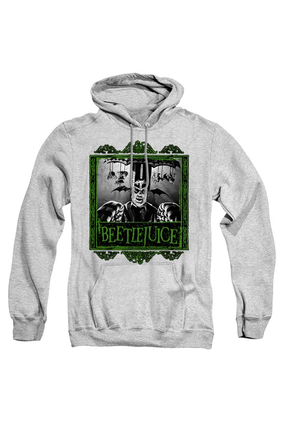 Carousel Beetlejuice Unisex Adult Pull-Over Hoodie,Athletic Heather, Small
