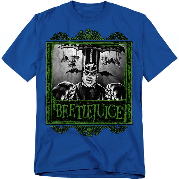 Beetlejuice Carousel Beetlejuice Unisex Adult T-Shirt, Royal, Large