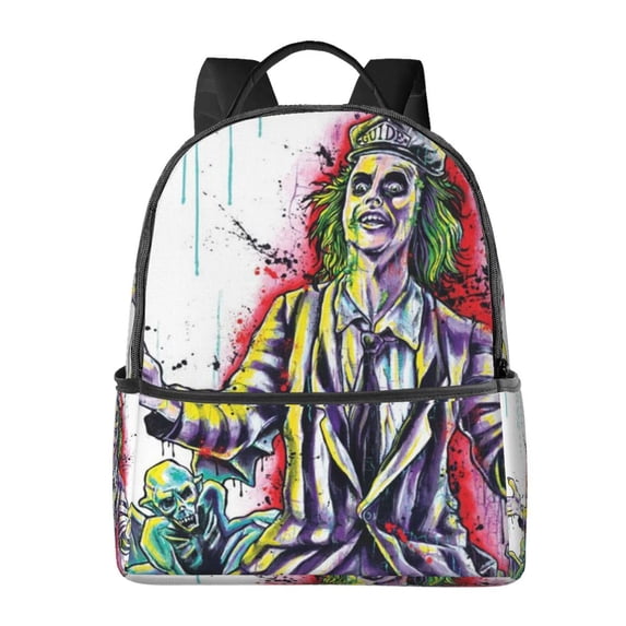 Beetlejuice Casual Backpack Large Capacity Laptop Bag Multi-Functional Outdoor Backpack Hiking Daypack