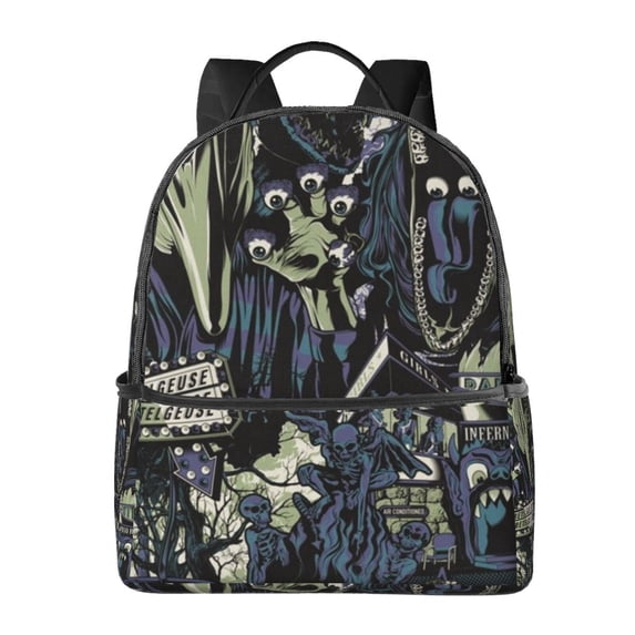 Beetlejuice Casual Backpack Large Capacity Laptop Bag Multi-Functional Outdoor Backpack Hiking Daypack