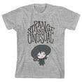 thumbnail image 1 of Beetlejuice Chibi Strange and Unusual Youth Athletic Gray Graphic Tee-XS, 1 of 4