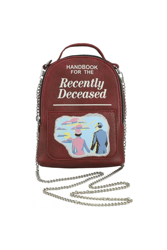 Beetlejuice Classic Movie Recently Deceased Book Mini Backpack One Size Fits Most Wristlet