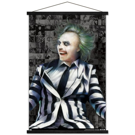 Beetlejuice - Collage Wall Poster with Magnetic Frame, 22.375" x 34"