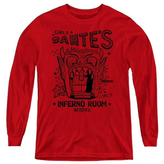 Beetlejuice - Dantes Inferno Room - Youth Long Sleeve Shirt - Large