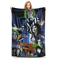 Beetlejuice Fleece Blanket Anime Super Soft Cozy Throw Blanket
