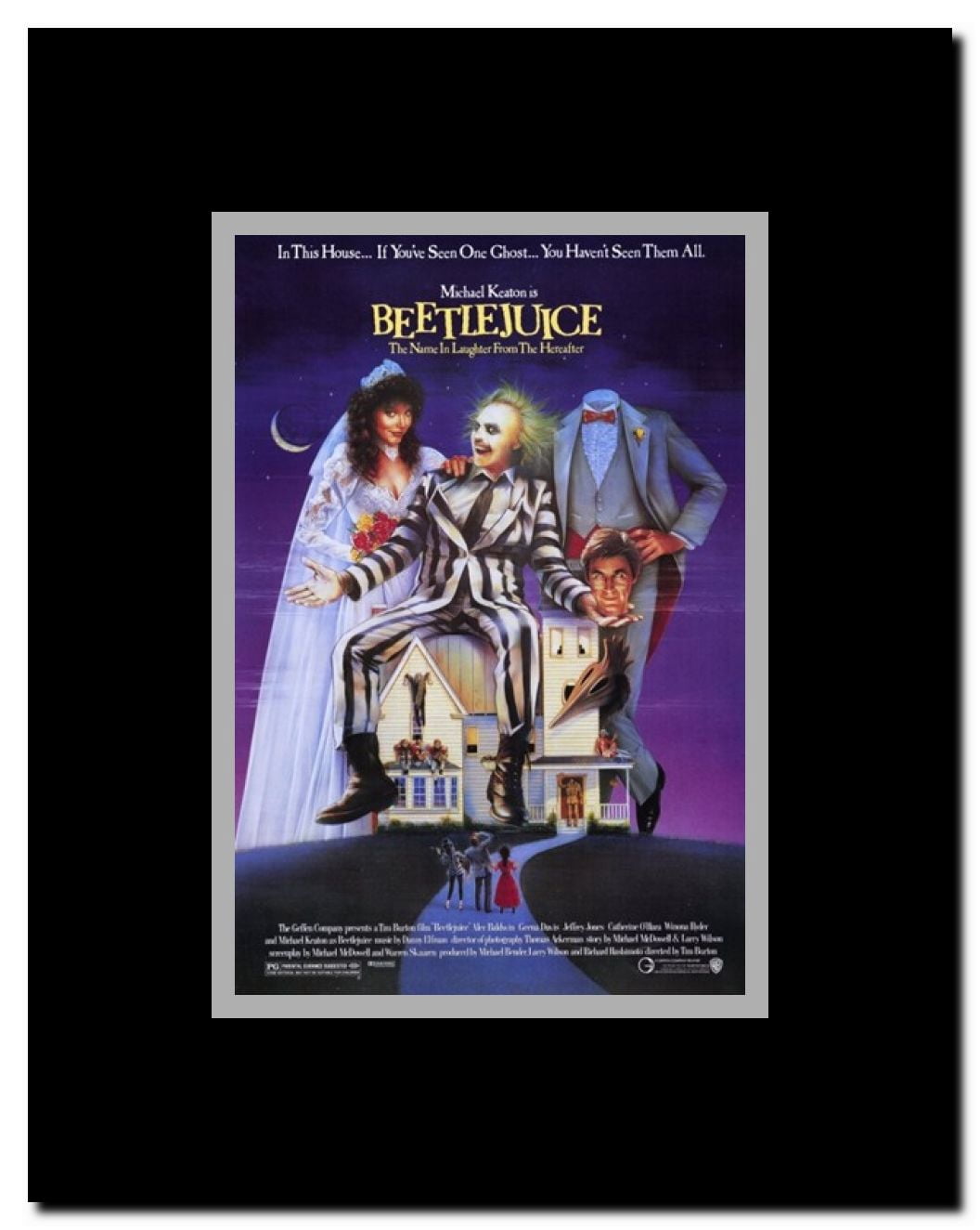 Beetlejuice Framed Movie Poster