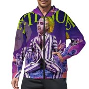 CPFUYMI Beetlejuice Full Zip Hoodies Hooded Long Sleeve Jacket Lightweight Sweatshirt Warm Winter Coats S