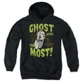 thumbnail image 1 of Beetlejuice Ghost Kids Pull-Over Hoodie (X-Large) for Youth Boys and Girls, Black, 1 of 5