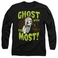thumbnail image 1 of Beetlejuice Ghost Unisex Adult Long-Sleeve T Shirt,Black, Medium, 1 of 2