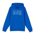 thumbnail image 1 of Beetlejuice Ghost With The Most Adult Blue Long Sleeve Hoodie-Medium, 1 of 7