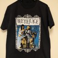 thumbnail image 2 of Beetlejuice Movie Poster Inspired Unisex Black T-Shirt | Distressed Graphic Tee | Urban Foxx 2 of 5