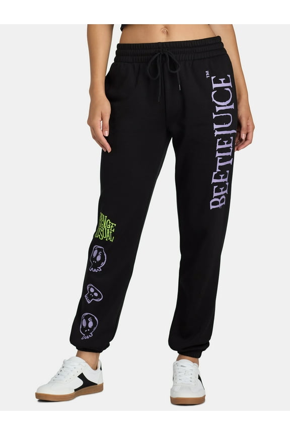 Beetlejuice Graphic Fleece Jogger, Women's