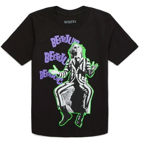 Beetlejuice Graphic Print T-Shirt Little Boy's Size Small (6-7)