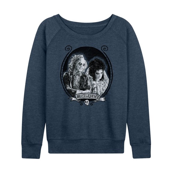 Beetlejuice - Graphite Beetlejuice - Women's Lightweight French Terry Long Sleeve Shirt