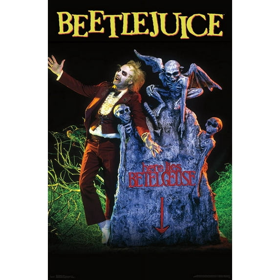 Beetlejuice - Grave Wall Poster, 22.375" x 34"