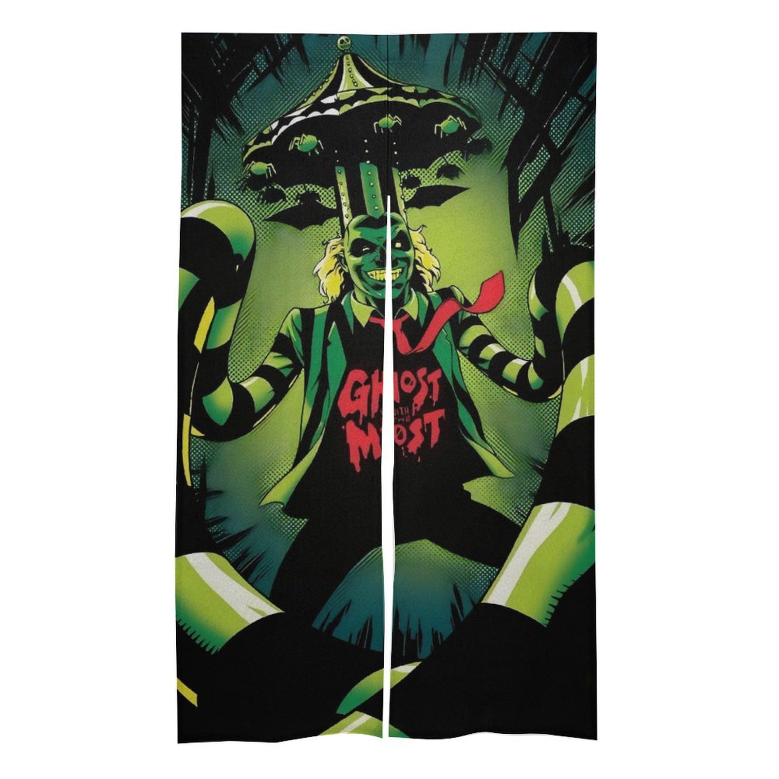 Beetlejuice Halloween Door curtains doorway curtains fitting room
