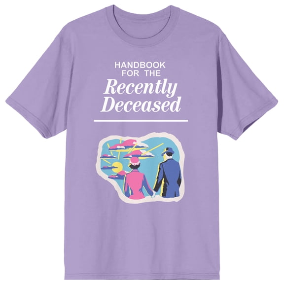 Beetlejuice Handbook For The Recently Deceased Crew Neck Short Sleeve Purple Haze Women's T-shirt-Small